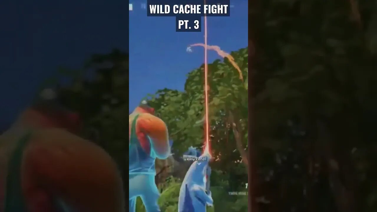 WILD CACHE FIGHT PT. 3 #fortnite #battleroyale #chapter4 #zerobuild #GG #GAMING #SHORTS #sweaty