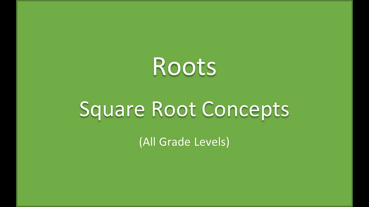 Math-Perfect Squares-Square Root concepts