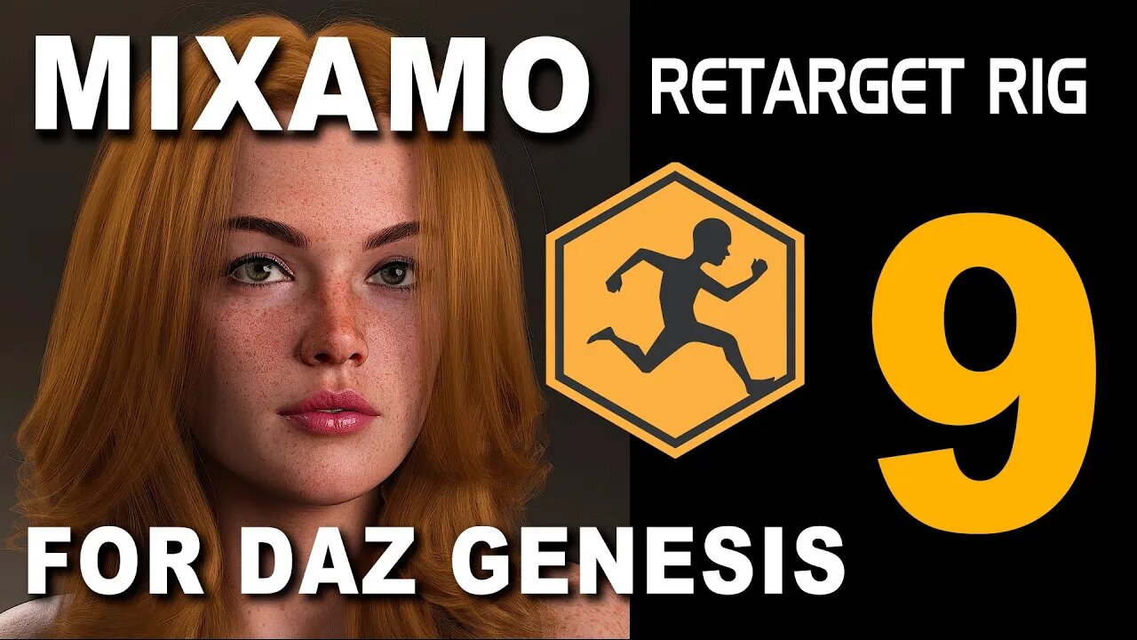 DAZ STUDIO ANIMATIONS | GENESIS 9 MIXAMO RETARGET RIG