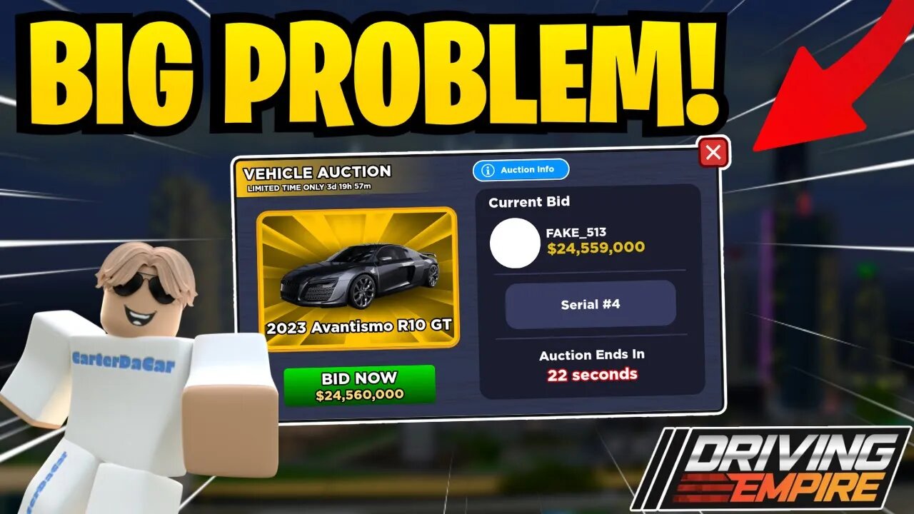 There's a BIG PROBLEM With Auctions in Driving Empire!