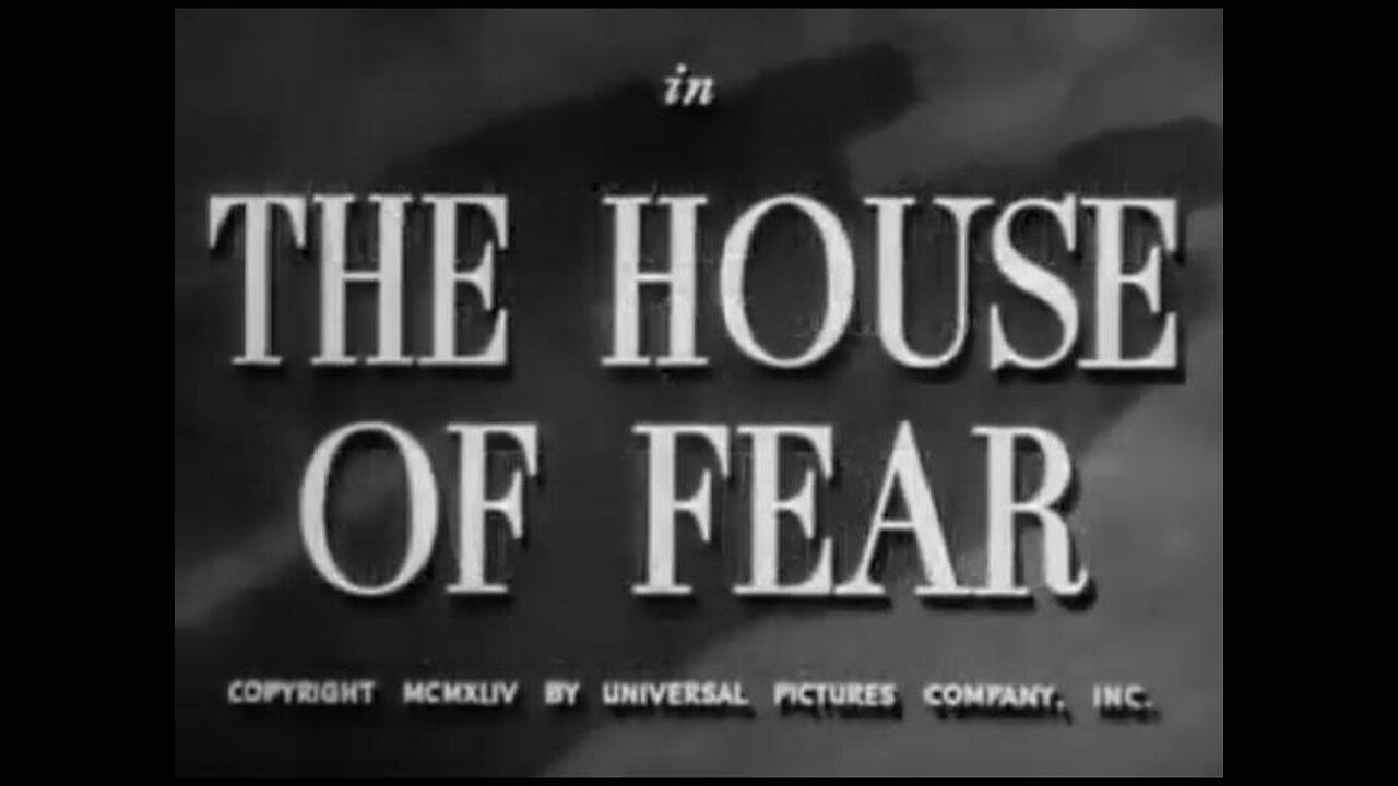 Sherlock Holmes and The House of Fear (Rathbone and Bruce) 1945 B&W Film