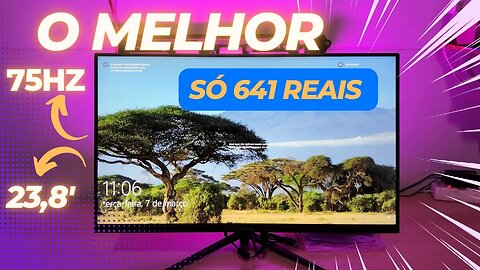 MONITOR ZANNIA 24' MUITO BARATO E FULL HD - UNBOXING E PRIMEIRAS IMPRESSÕES