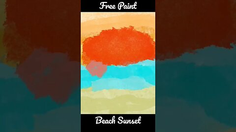 Relaxing Beach Sunset Painting Timelapse #drawing #art #procreate