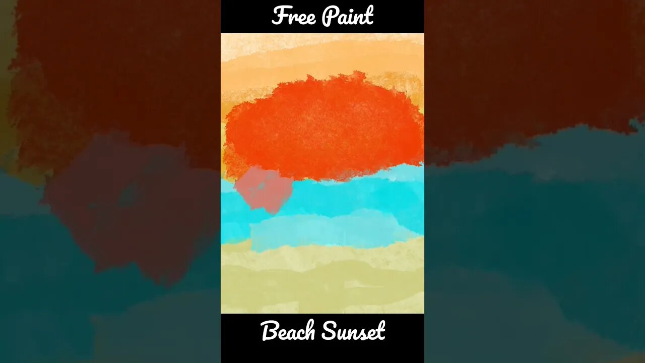 Relaxing Beach Sunset Painting Timelapse #drawing #art #procreate