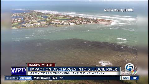 Impact of Lake Okeechobee discharges already having impact on St. Lucie Estuary