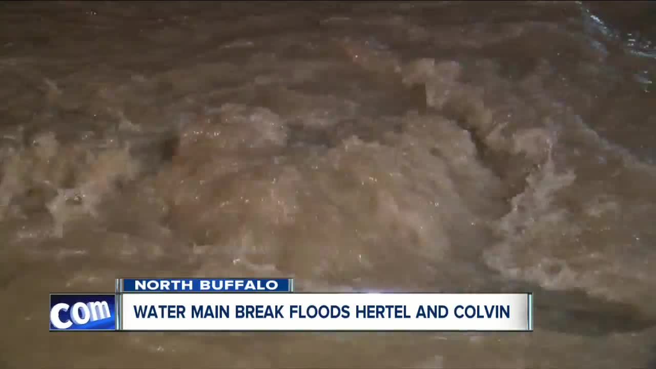 Hertel water main break