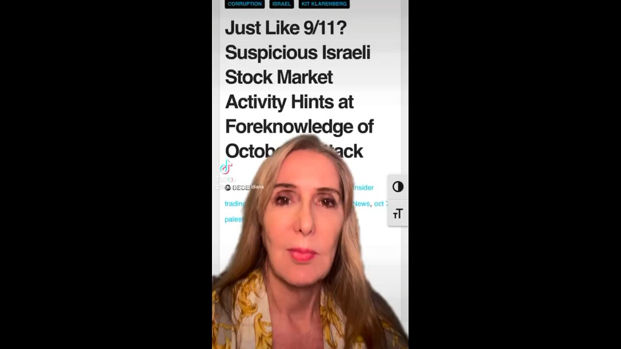 Someone shorted the Israeli market before October 7