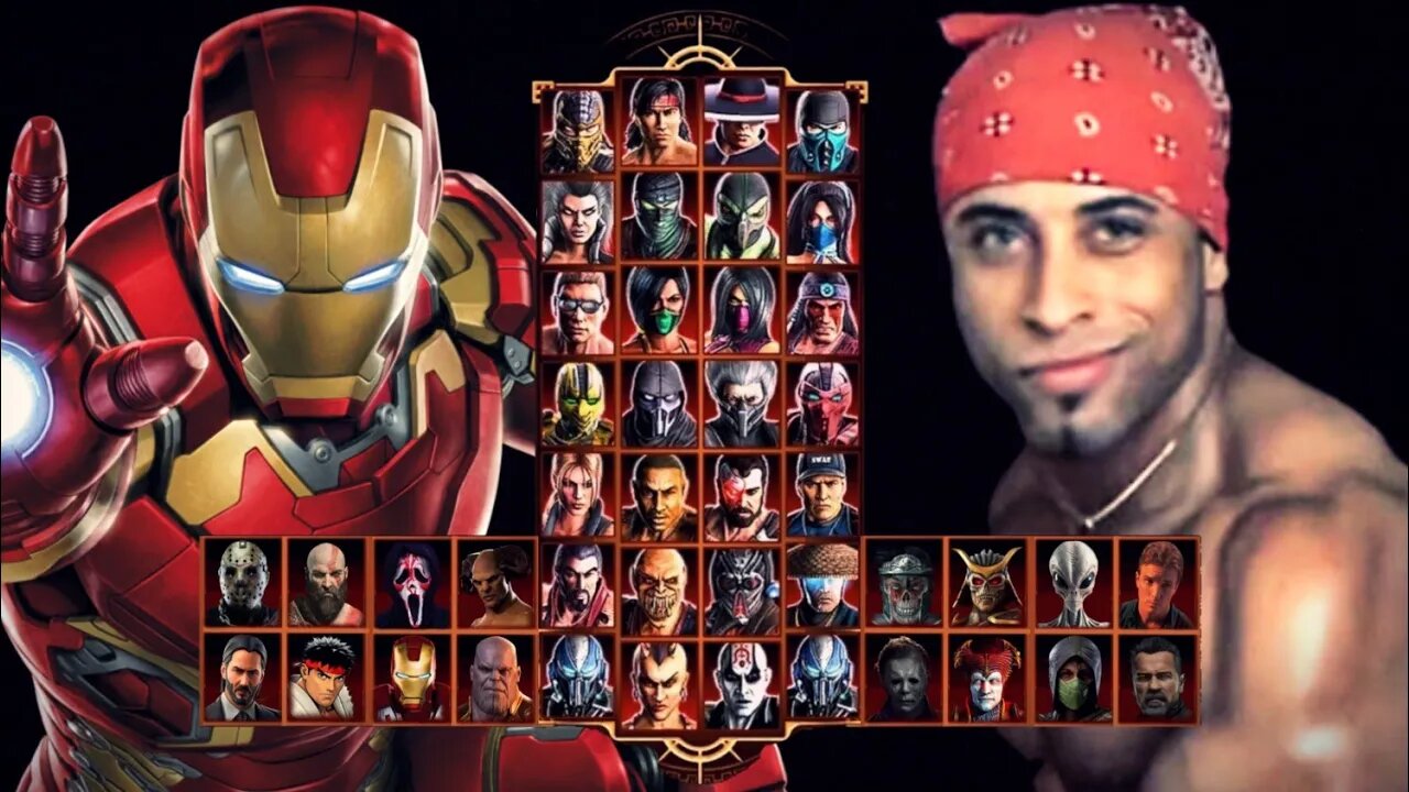 Mortal Kombat 9 - Iron Man And Ricardo Milos - Expert Tag Ladder - Gameplay @(1080p) 60FPS