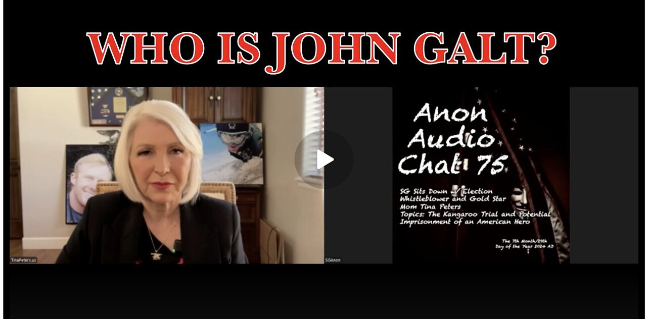 SGANON w/ Patriot & Election Martyr Tina Peters: Put on Trial 4 Protecting USA Elections. TY JGANON