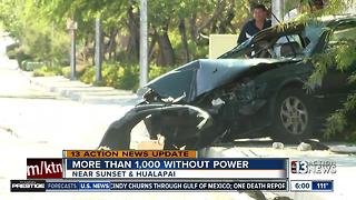 Thousands without power after car crashes into power box