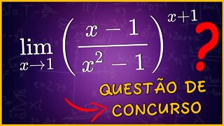 QUESTÃO DE LIMITES DE FUNÇÕES EM CONCURSOS | CALCULO 1