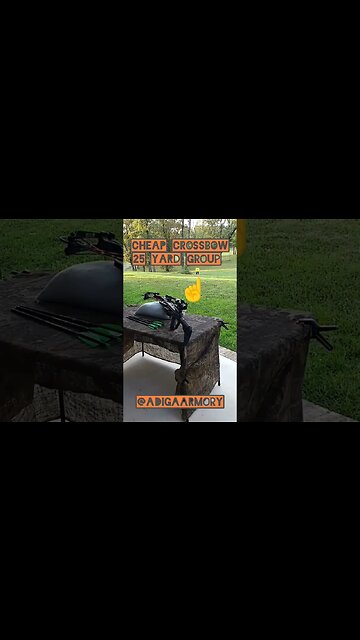 Best cheap compound crossbow? Barnett Expedition XP350 25-yard group.