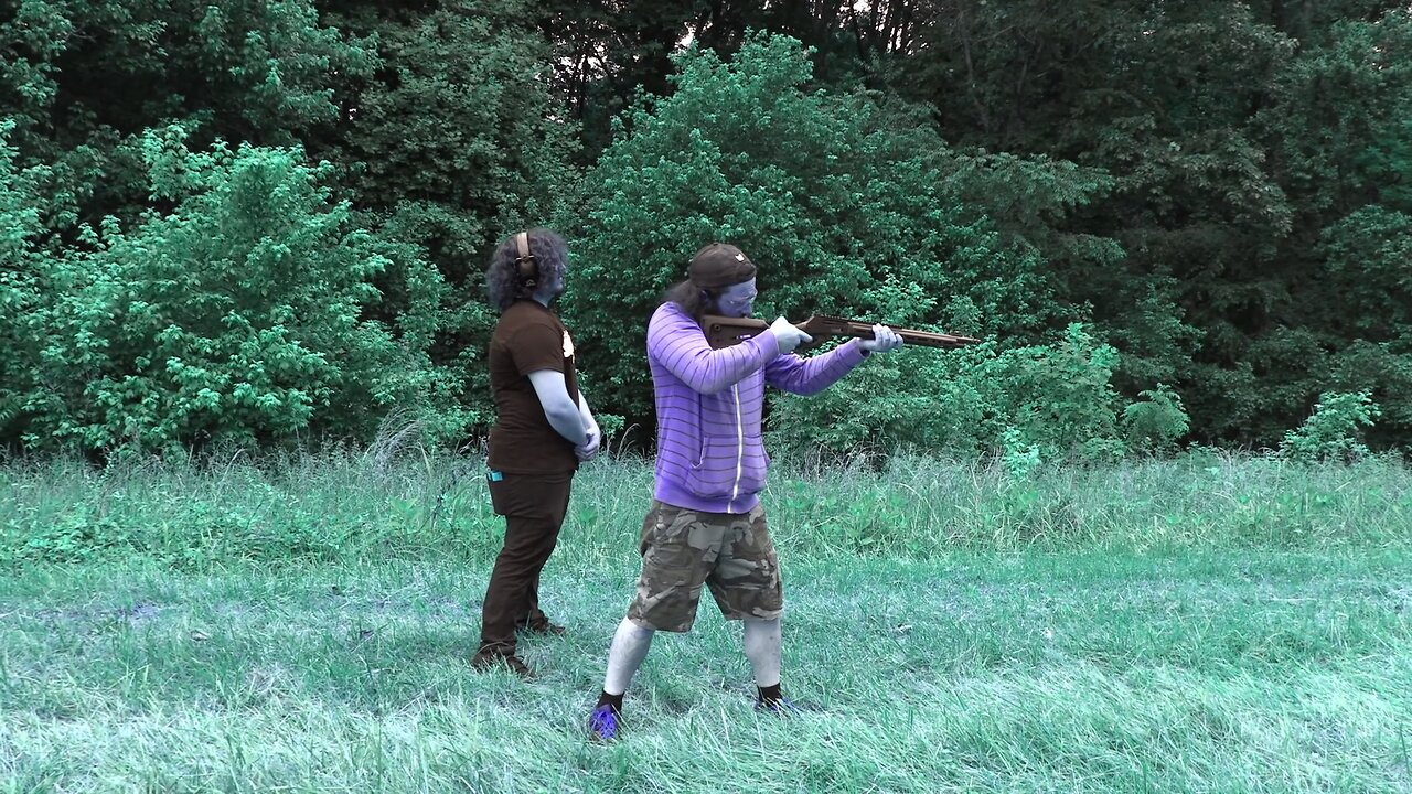 We turned purple and shot the Marlin 1895 45-70 dark series