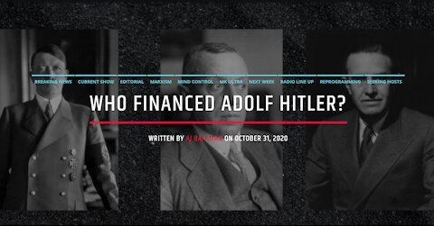 Who Financed Adolf Hitler?