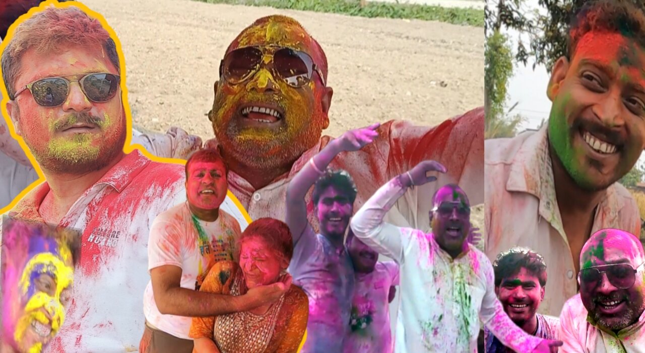 Holi celebration at vijaypur||Holi special 2024||Holi vlog||best Holi celebration||Saurabvlogs 🥰