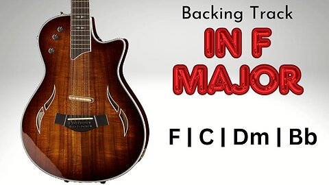 Smooth F Major Backing Track | 80 BPM Relaxed Groove for Improvisation