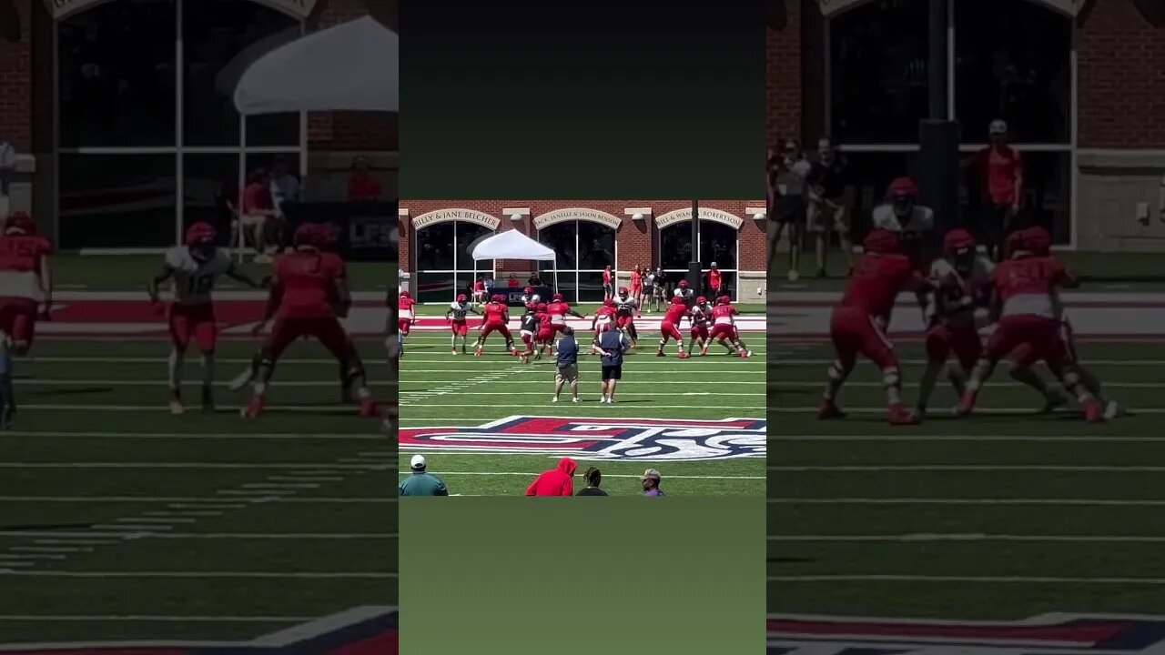 LIBERTY FLAMES FOOTBALL SPRING GAME🔥❗️ #americanfootball #libertyflames #youtubeshort #lynchburgva