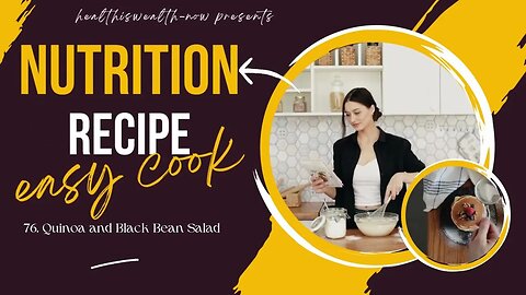 How to make Healthy and Nutrition Recipe I Quinoa and Black Bean Salad #food #health #fitness #viral