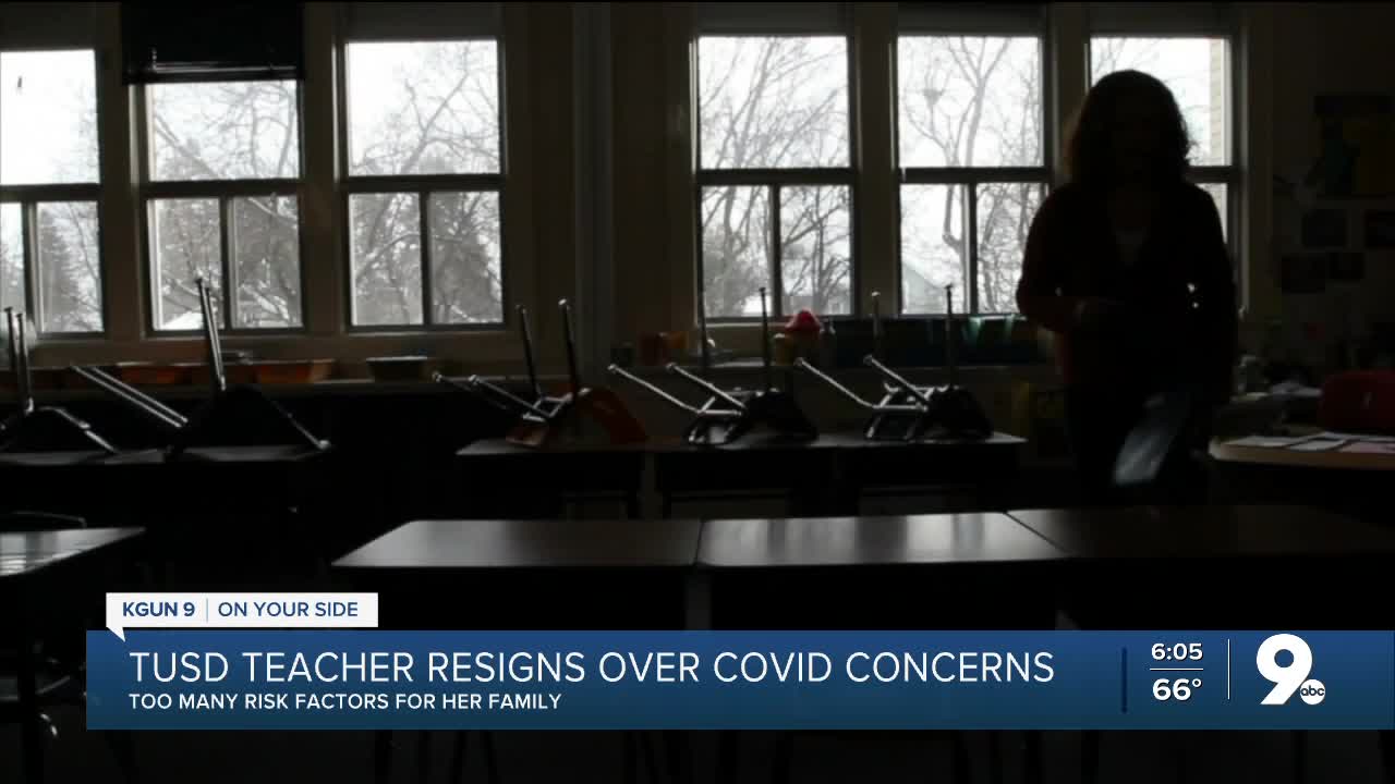 TUSD teacher resigns over COVID concerns