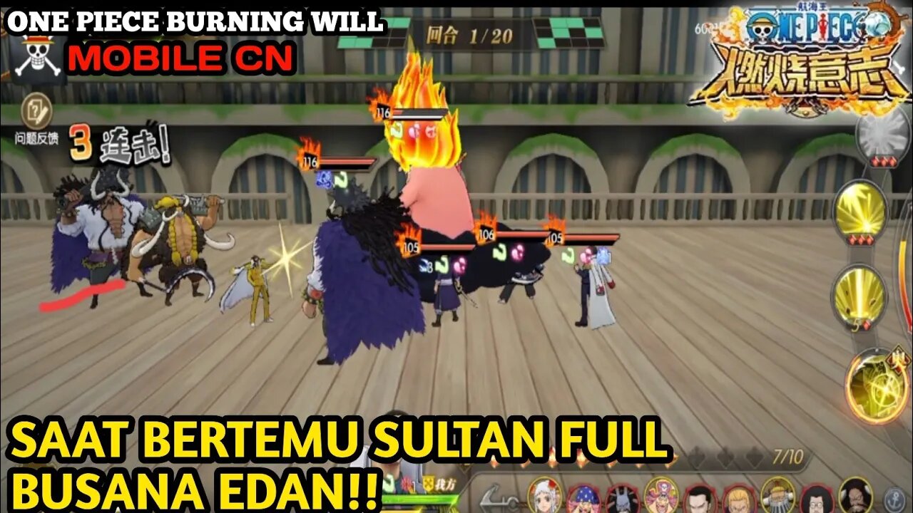 VS FULL SQUAD SULTAN EDANN KAIDO TANPA MODE HYBRID DAMAGE SESAKIT ITU /One Piece Burning Will Mobile