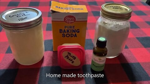 My homemade toothpaste