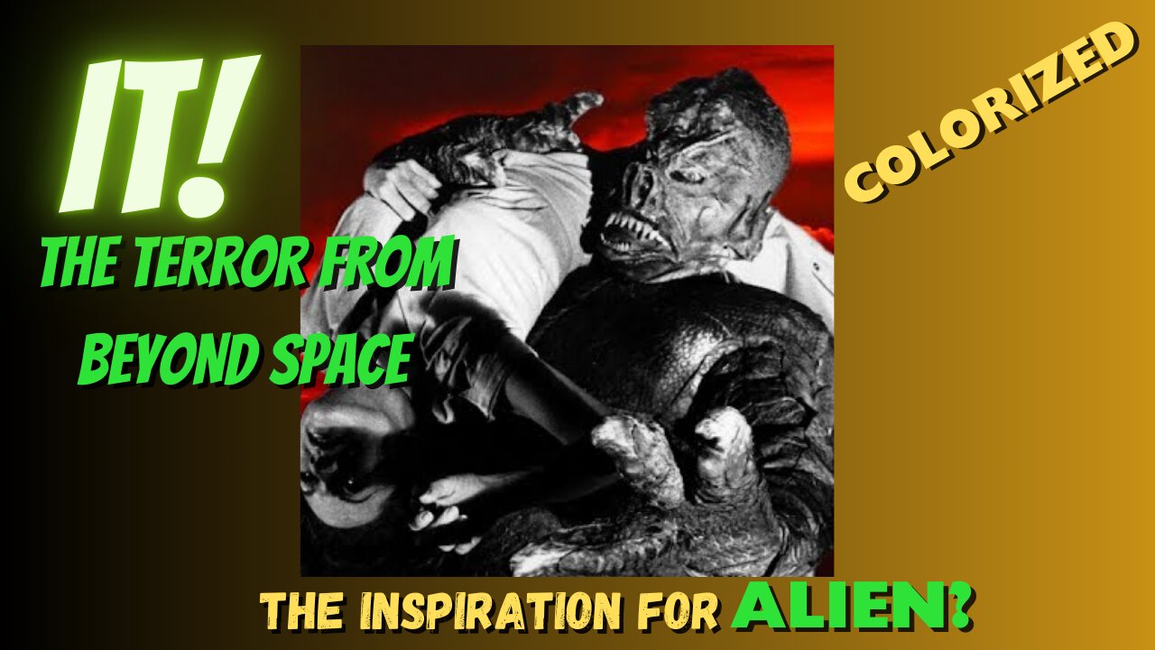 IT! The Terror Beyond Space (1958) Inspiration for ALIEN?? - COLORIZED