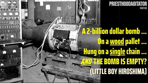 Little Boy - All diode, no bomb? A real nuke would not be handled like a car engine HIROSHIMA