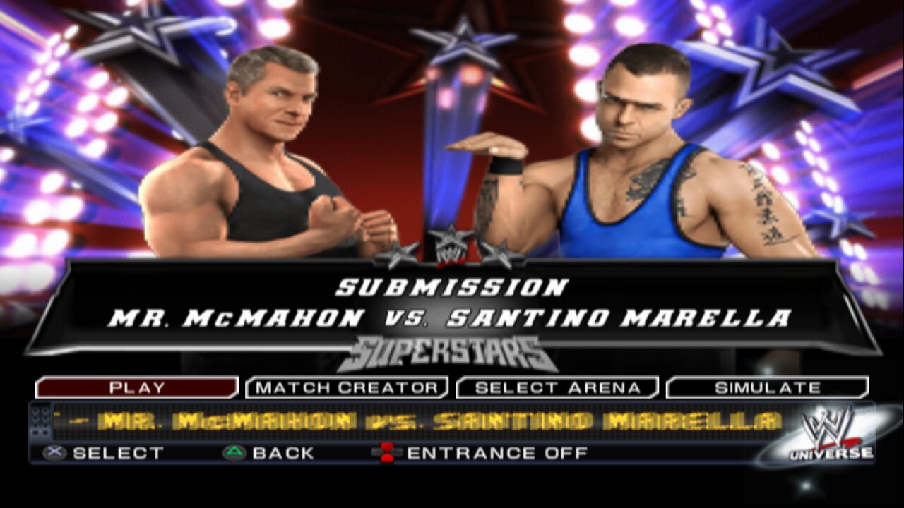 WWE SmackDown vs. Raw 2011 Mr. McMahon vs Santino Marella