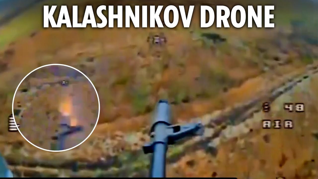 Watch Ukraine unleash 'Queen Hornet' drone strapped with AK-47 to blast Russian troops