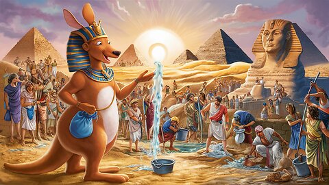 Washing Kangaroo the Pharaoh