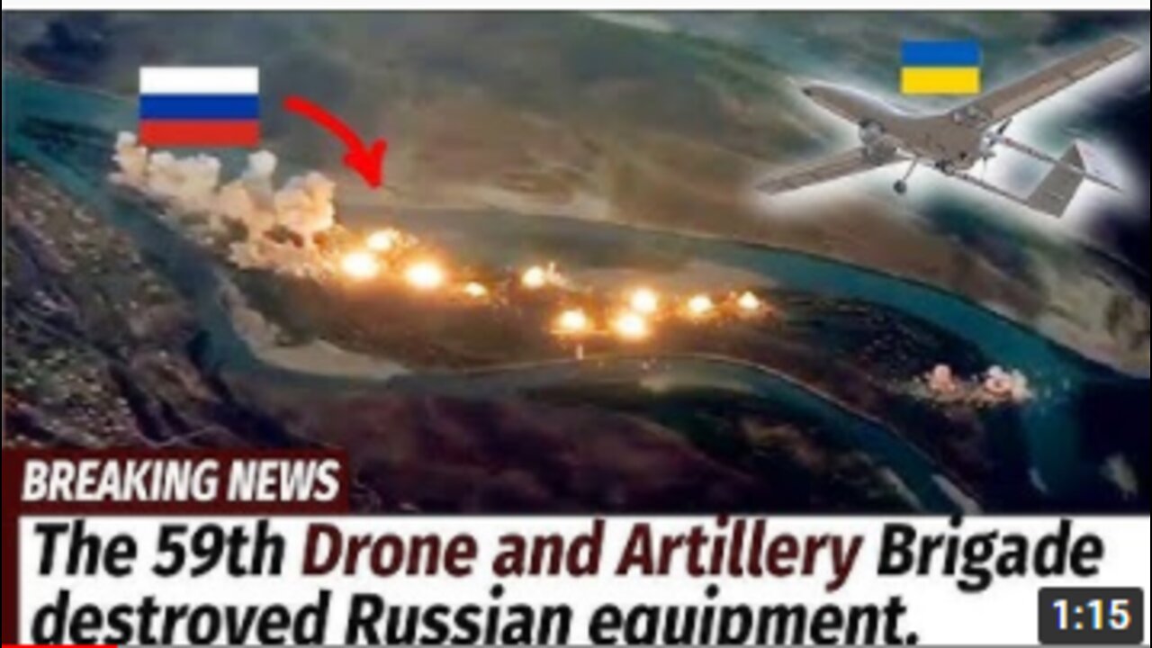 The 59th Drone and Artillery Brigade destroyed Russian equipment.