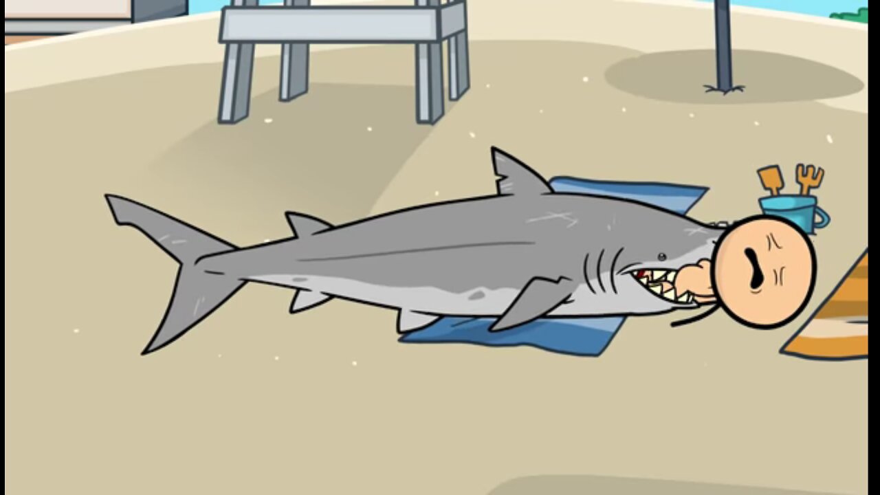 Shark Attack - Cyanide & Happiness Shorts