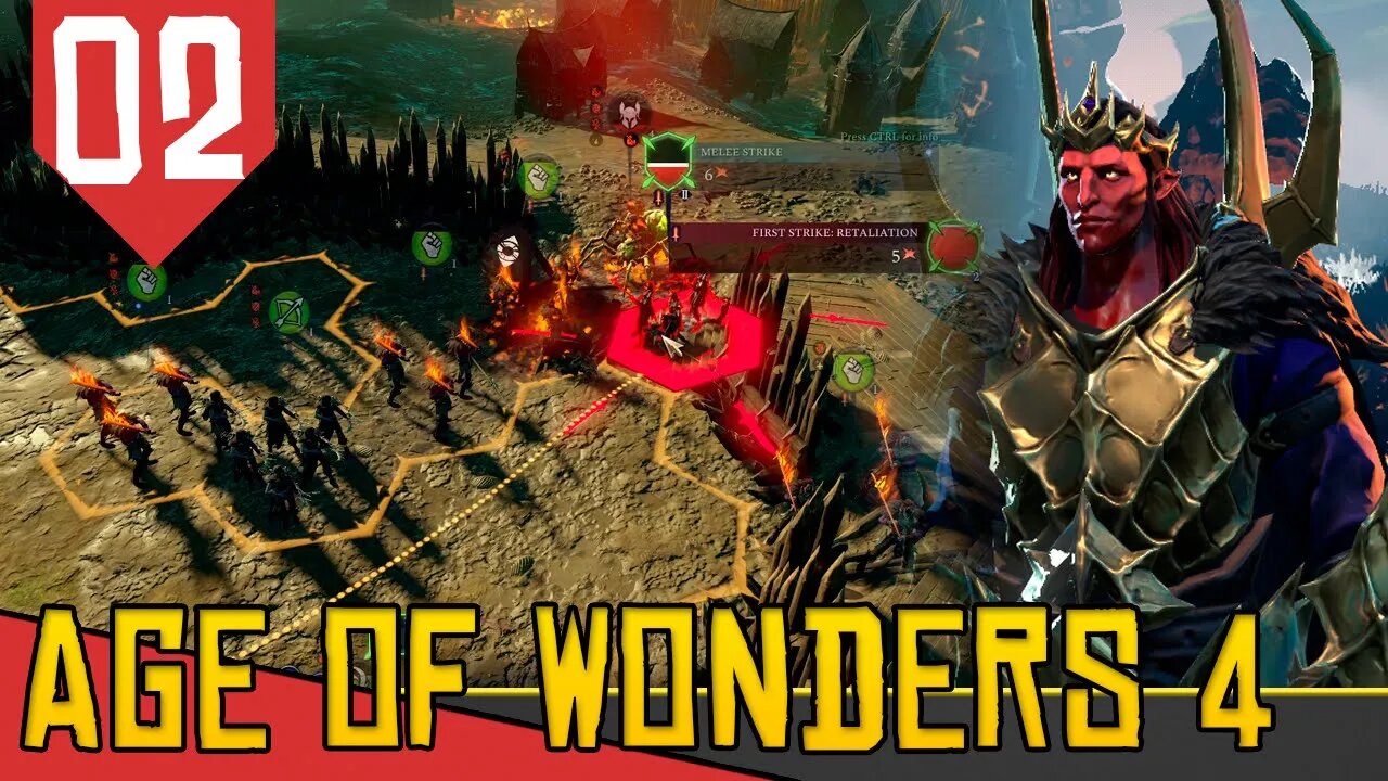 Primeiro CERCO Conta Sulistas SEPARATISTAS - Age of Wonders 4 Valley of Wonders #02 [Gameplay PT-BR]