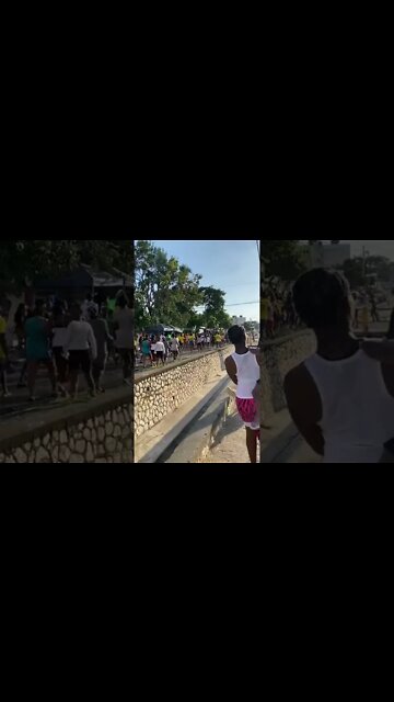 Jamaicanos indo às ruas para comemorar a vitória do Brasil sobre a Sérvia na Copa do Mundo do Catar