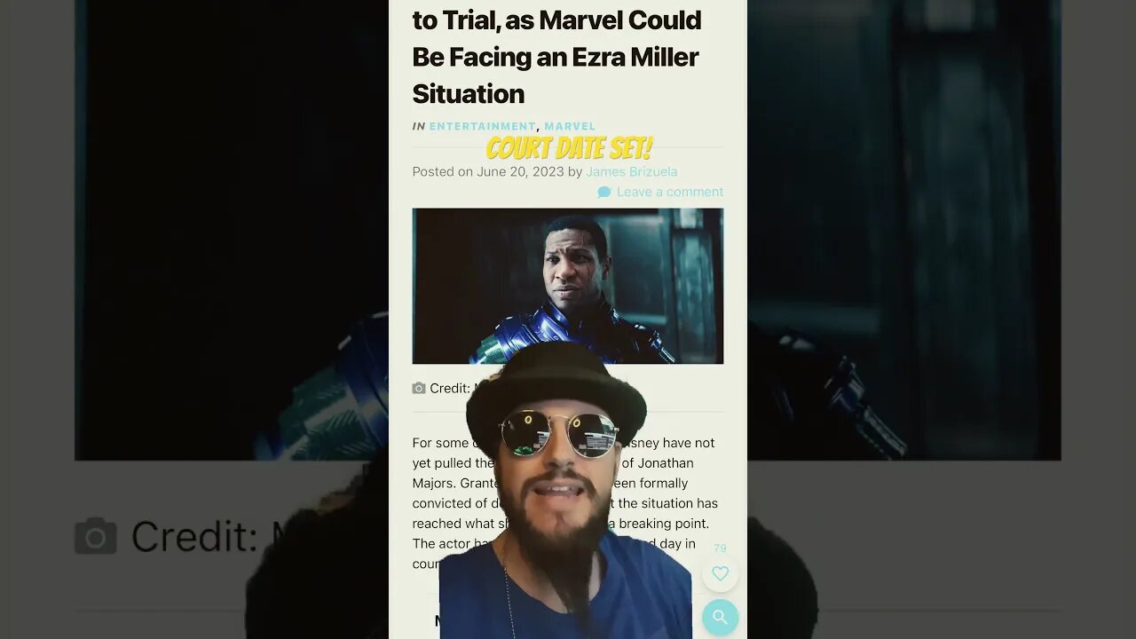 Marvel Kang Actor Jonathon Majors Gets Trial Date #shorts