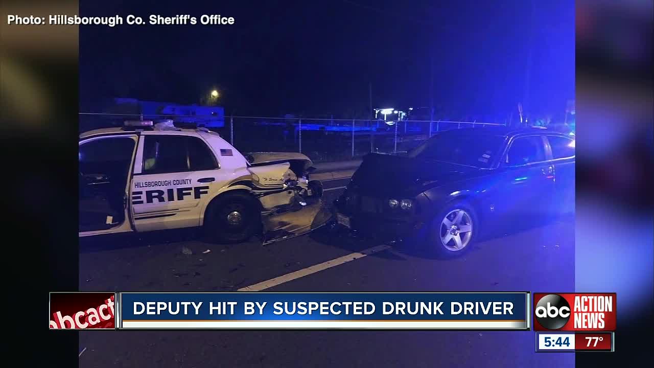 Hillsborough County Deputy hit by suspected drunk driver