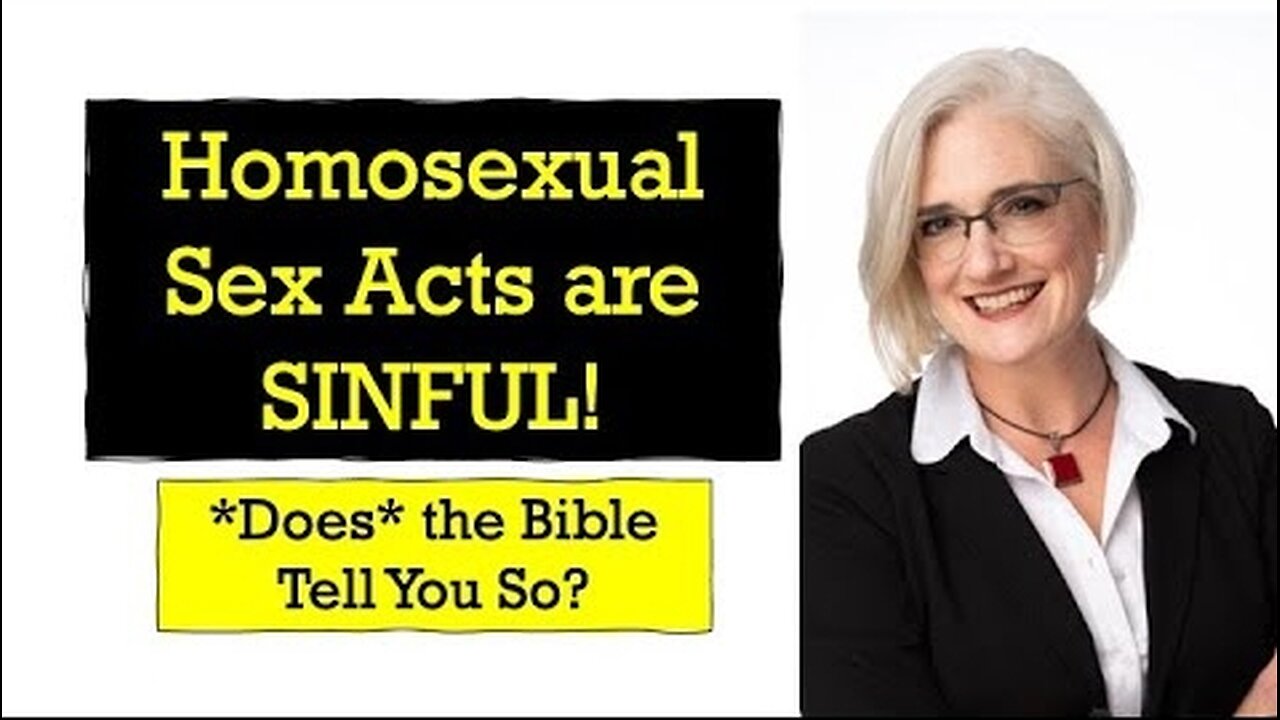 Jennifer Bird, PhD: Homosexuality - Sex Act Passages (part II)