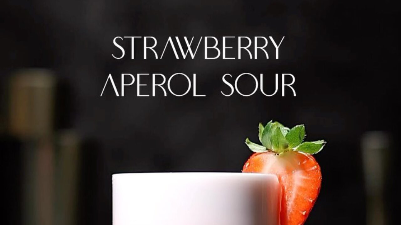 STRAWBERRY APEROL SOUR