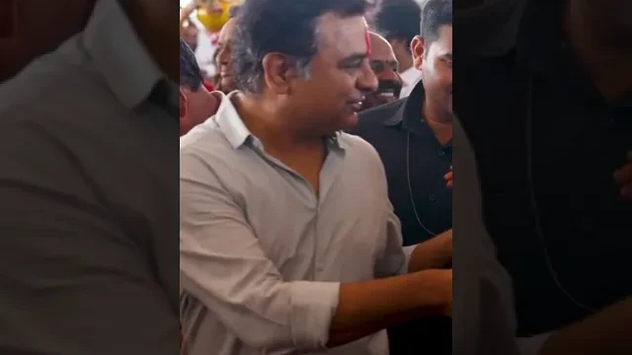 Awesome entry KTR #brsparty #kcr #ktr #kalvakuntlakavitha #harishrao #election2023