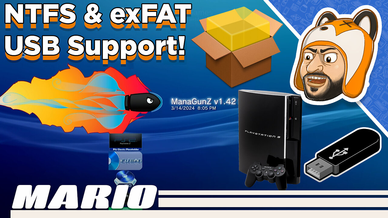 How to Install PS3 PKG Files from NTFS/exFAT USB Drives with ManaGunZ | Large 4 GB+ PKG Support!