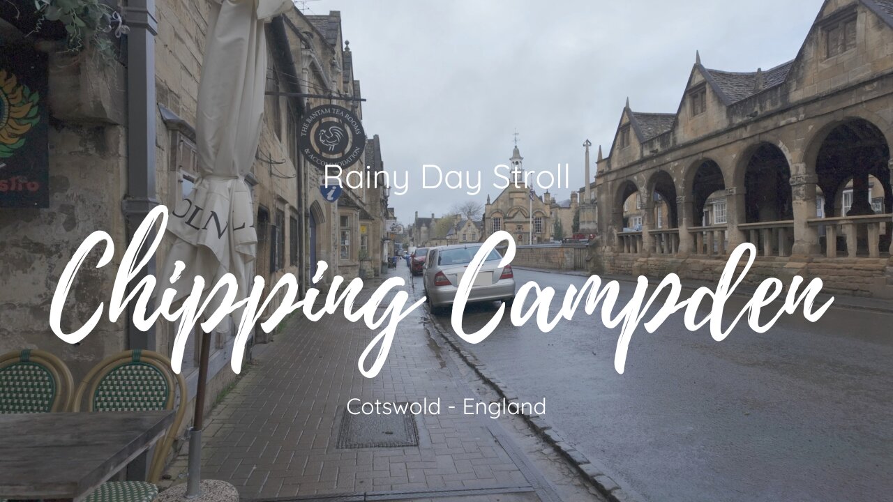 Rainy Day Stroll: Exploring Chipping Campden in Silence | Relaxing Cotswold Walking