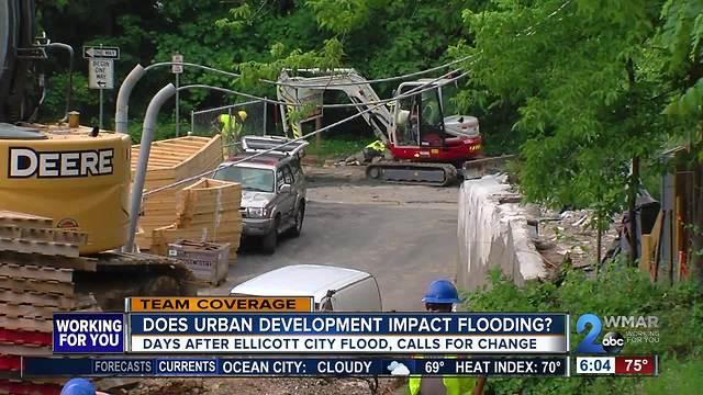 After Ellicott City flood, calls to stop development, but how does it really impact flooding?