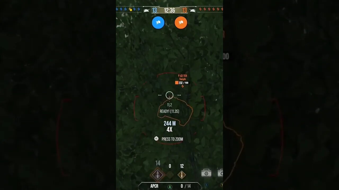 World of Tanks: Shooting through the trees and bushes!