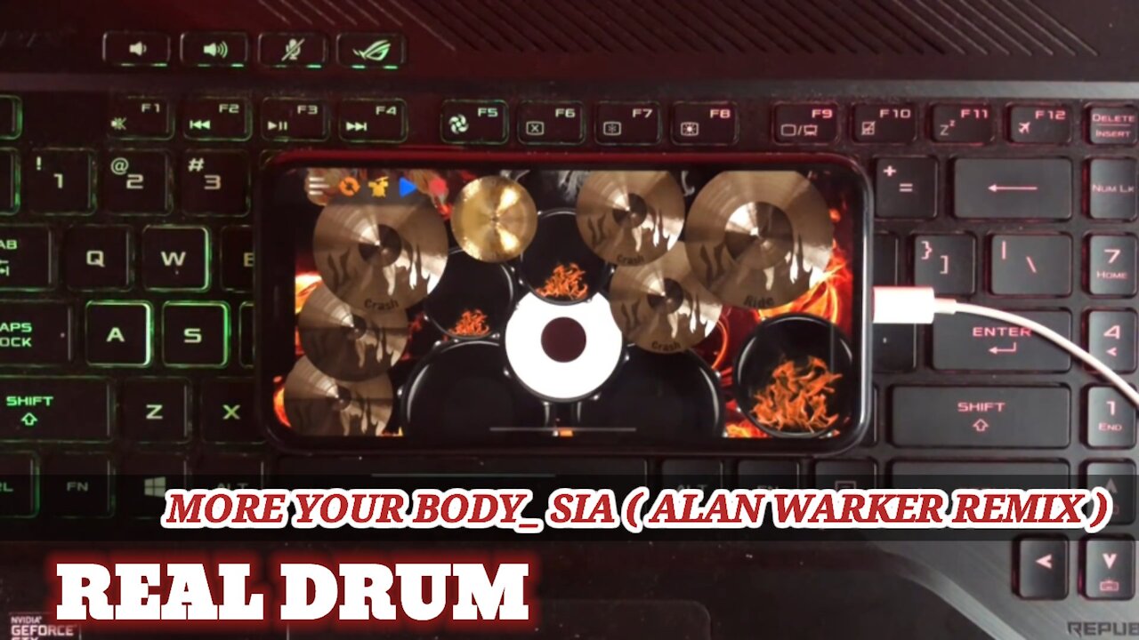 MOVE YOUR BODY - SIA ( ALAN WALKER REMIX_REAL DRUM )