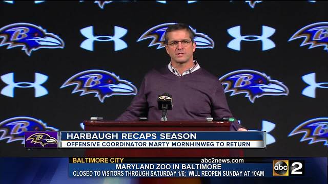 Harbaugh: Mornhinweg to return next season, defensive coordinator hire hopefully soon