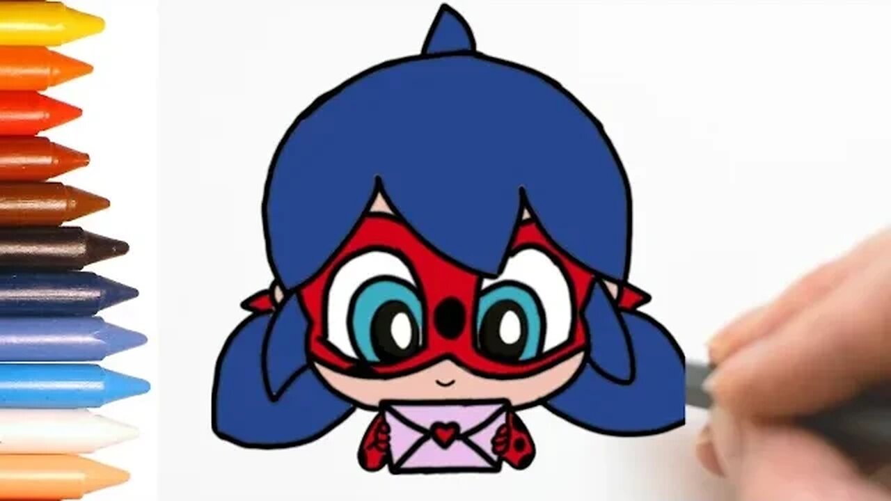 COMO DESENHAR LADYBUG KAWAII FÁCIL