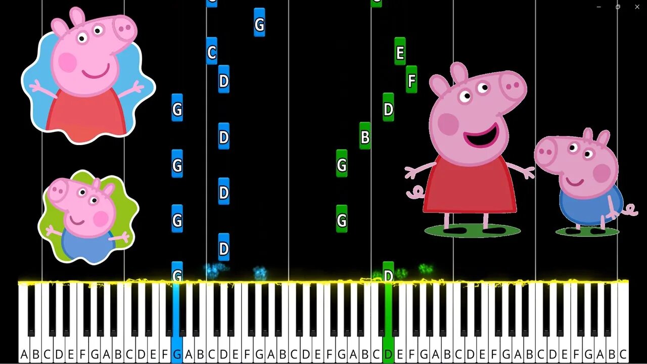 Peppa Pig Theme Piano Tutorial. Medium. RE-UPLOAD.