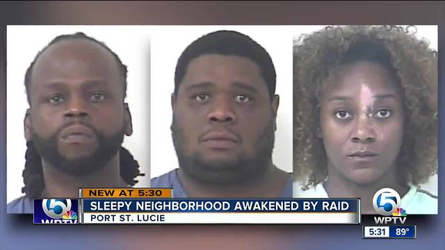 3 people arrested in Port St. Lucie drug raid