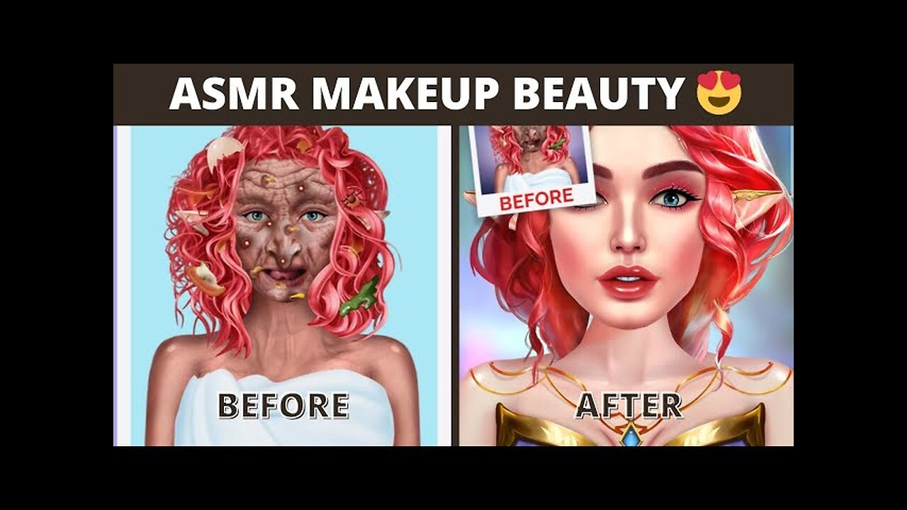 Level 1 | Makeup ASMR | Face Treatment | Deep Cleaning Animation|