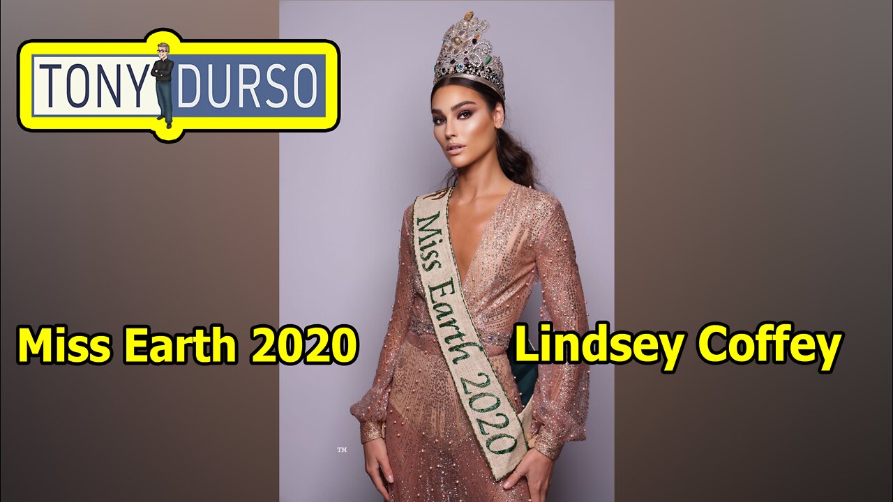 Miss Earth 2020: Lindsey Coffey with Tony DUrso